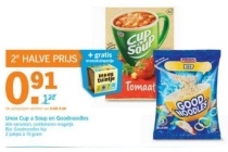 2e halve prijs unox cup a soup en goodnoodles