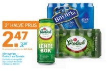 2e halve prijs alle overige bavaria en grolsch