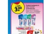 prodent tandpasta in tube 75ml of tandenborstel