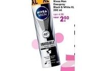 nivea men deospray black en white