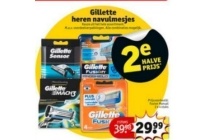 gillette heren navulmesjes