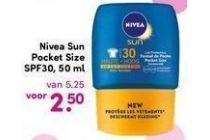 nivea sun pocket size