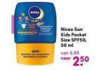 nivea sun kids pocket size