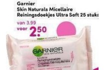 garnier skin naturals michellaire reinigingsdoekjes ultra soft