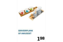 serveerplank of amuseset