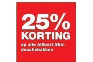 allibert slim douchebakken