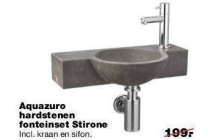 aquazuro hardstenen fonteinset stirone