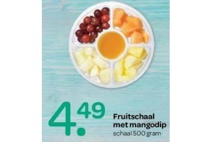 fruitschaal met mangodip