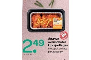 spar ovenschotel kipdijrolletjes