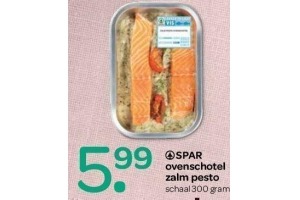 spar ovenschotel zalm pesto