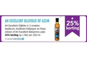 ah excellent olijfolie of azijn