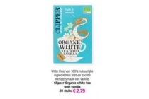 clipper organic white tea with vanilla