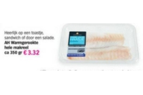 ah warmgerookte hele makreel