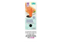 ah gerookte zalmhaas met wasabi en sojasaus