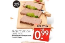 proef t verschil luxe pate