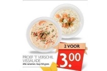 proef t verschil vissalade