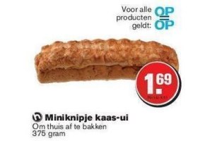 miniknipje kaas ui