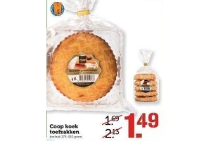 coop koek toefzakken