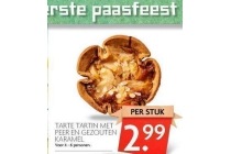 tarte tartin met peer en gezouten karamel