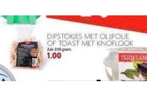 dipstokes met olijfolie