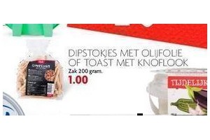 dipstokes met olijfolie