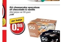 gue cheesecake speculoos of chocolade en vanille