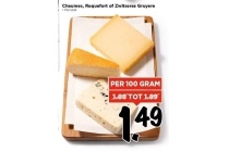 chaumes roquefort of zwiterse gruyere