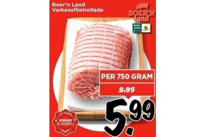 boer n land varkensfiletrollade