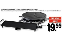 inventum grillplaat tp 700 of gourmetset gr 802