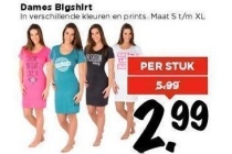 dames bigshirt