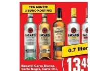 diverse soorten bacardi