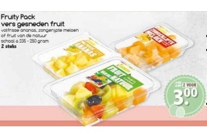 fruity pack vers gesneden fruit