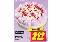 aardbei vanille ijstaart