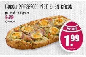 baboli paasbrood met ei en bacon