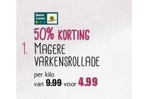 magere varkensrollade
