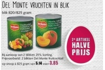 del monte vruchten in blik