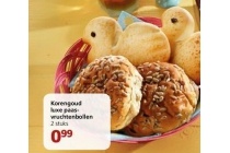 korengoud luxe paas vruchtenbollen