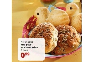 korengoud luxe paas vruchtenbollen
