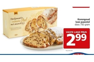 korengoud luxe paasstol