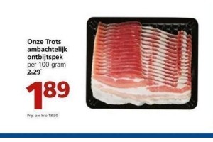 onze trots ambachtelijk ontbijtspek
