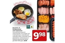 gourmet of fondueschotel voor 4 personen