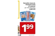 gerookte meerval vismarine forel of makreel