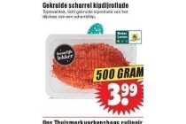 gekruide scharrel kipdijrollade