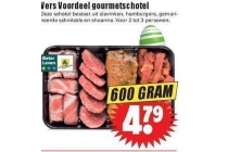 vers voordeel gourmetschotel