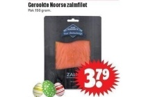 gerookte noorse zalmfilet