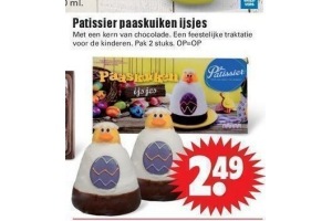 patissier paaskuiken ijsjes