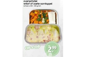 ovenschotel witlof of zoete aardappel