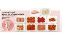 gourmet mini s vlees kip of vegetarisch