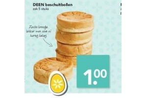 deen beschuitbollen zak 5 stuks