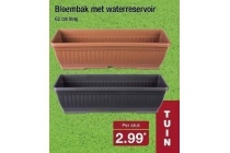 bloembak met waterreservoir